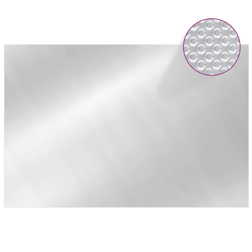 Rectangular Pool Cover 600x400 cm PE Silver