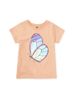 Shimmery Butterfly Graphic Tee