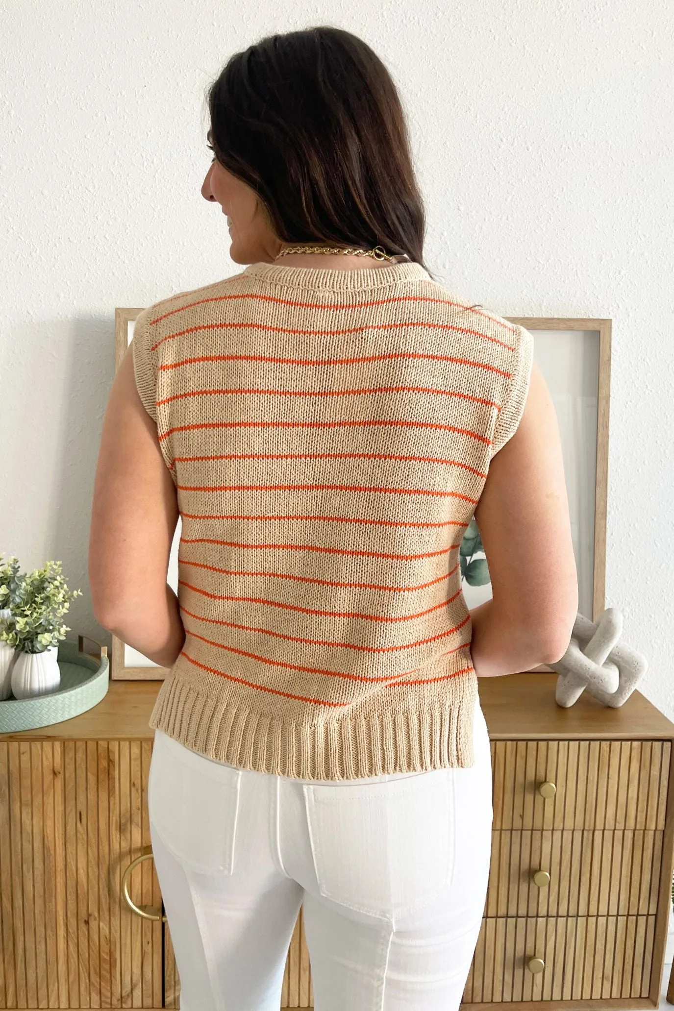 Striped Muscle Tank Sweater