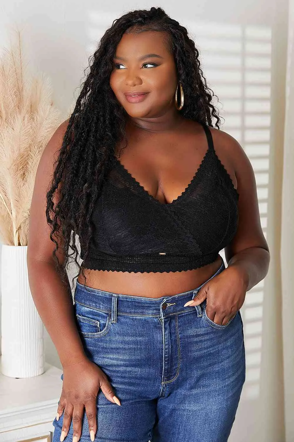 TEEK - Black Skye Full Size Lace Bralette