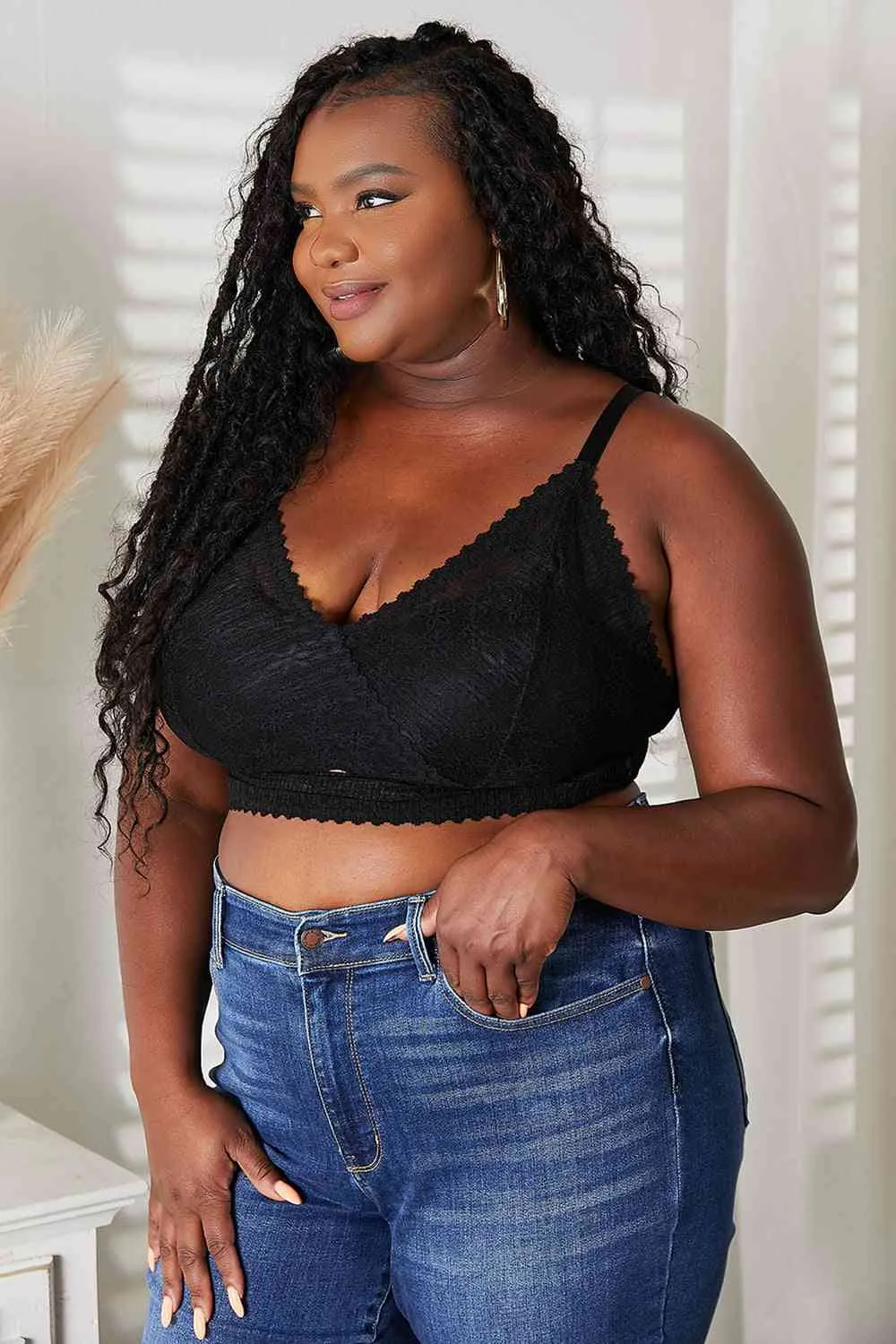 TEEK - Black Skye Full Size Lace Bralette