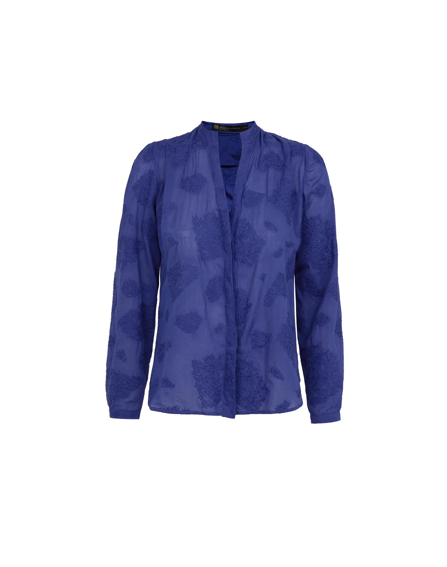 Yumi Long Sleeve Blouse - Sapphire